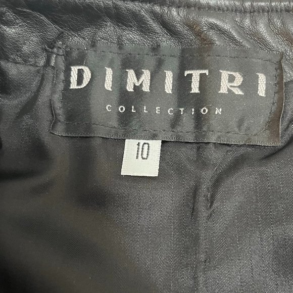 Dimitri Collection Faux Leather Skirt - Picture 7 of 7